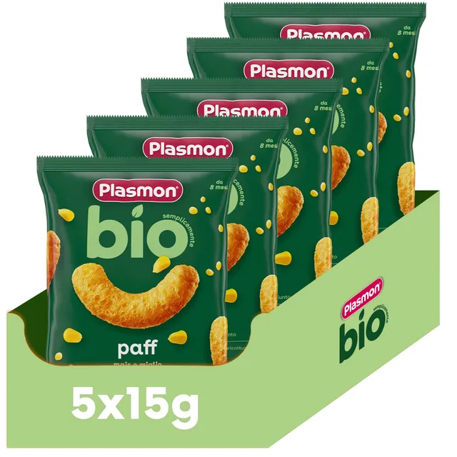 plasmon-paff-biologico-mais-e-miglio-5x15g-snack-bio-b-b-d-s-8-mois image 1