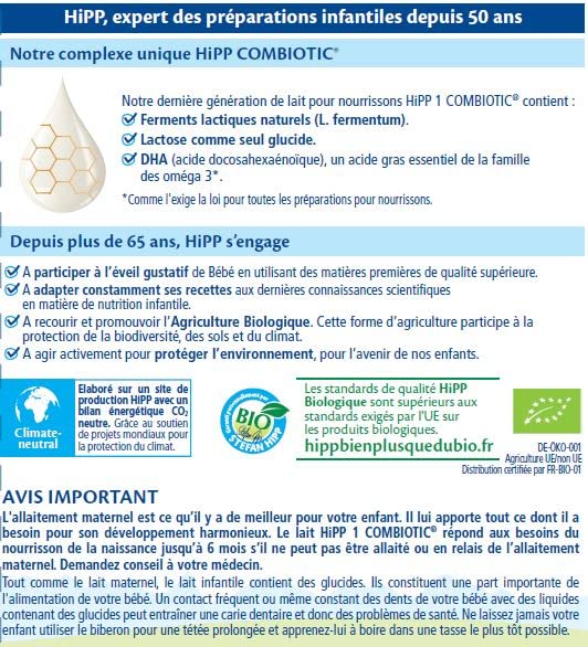 hipp-biologique-lait-1-combiotic-pour-nourrissons-0-6-mois-3-x-800g image 4