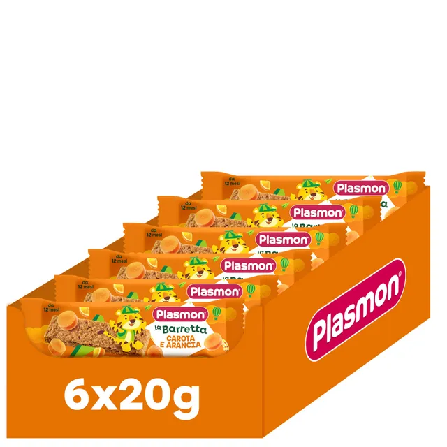 plasmon-la-barretta-carota-e-arancia-6x20g-barres-fruit-et-c-r-ales-d-s-12-mois image 1