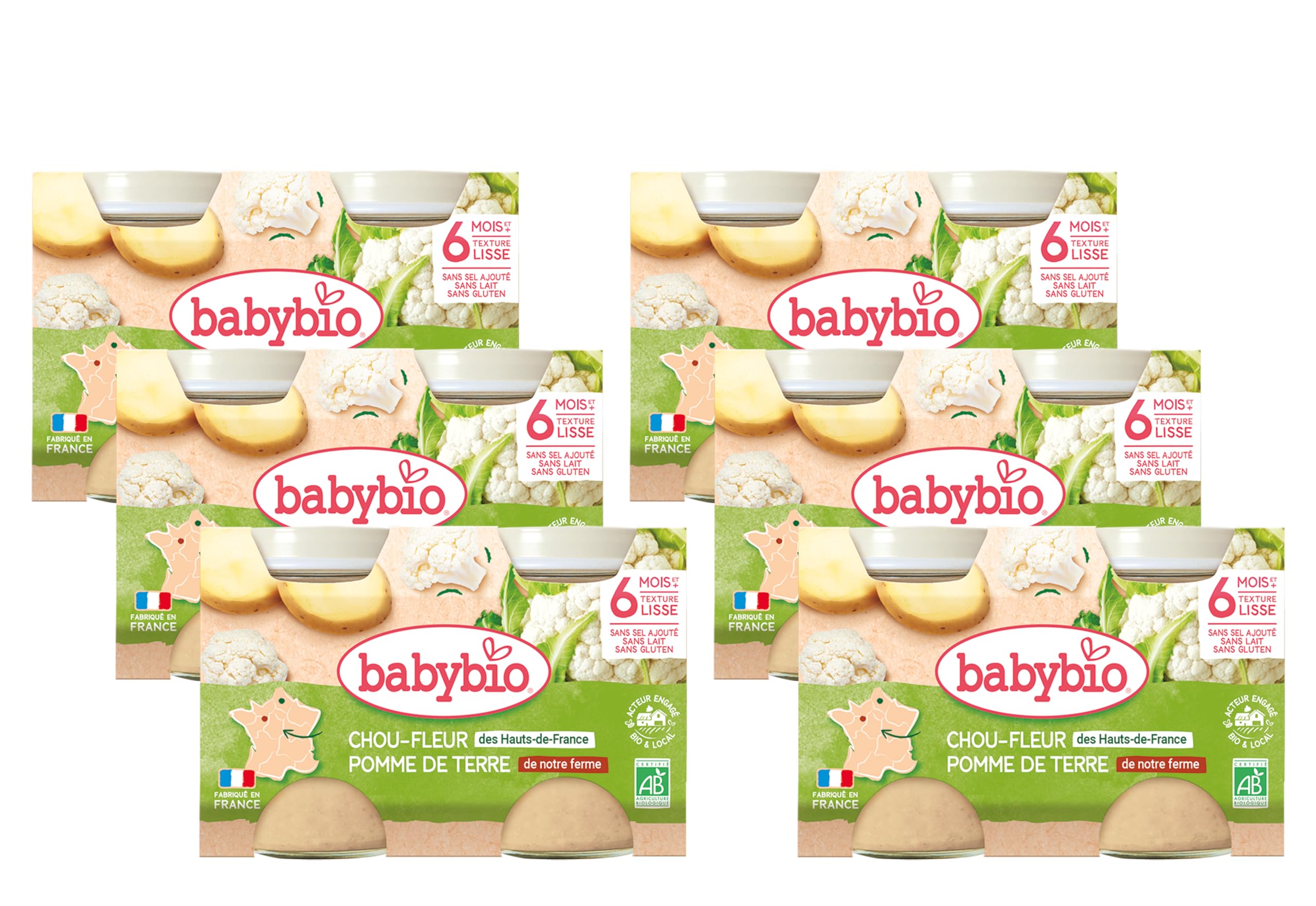 babybio-petits-pots-pomme-de-terre-petits-pois-bio-260-g-lot-de-6 image 4