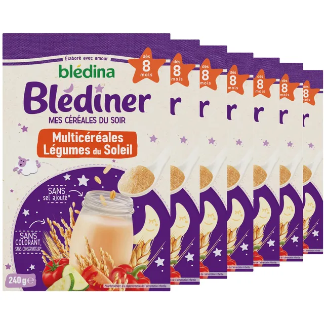 bl-dina-bl-d-ner-c-r-ales-du-soir-multic-r-ales-l-gumes-du-soleil-d-s-8-mois-lot image 1