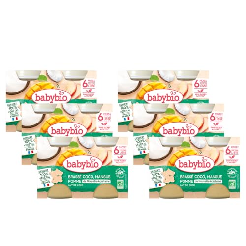 babybio-petits-pots-brass-v-g-tal-coco-mangue-pomme-d-s-6-mois-bio-2-x-130-g-lot image 3