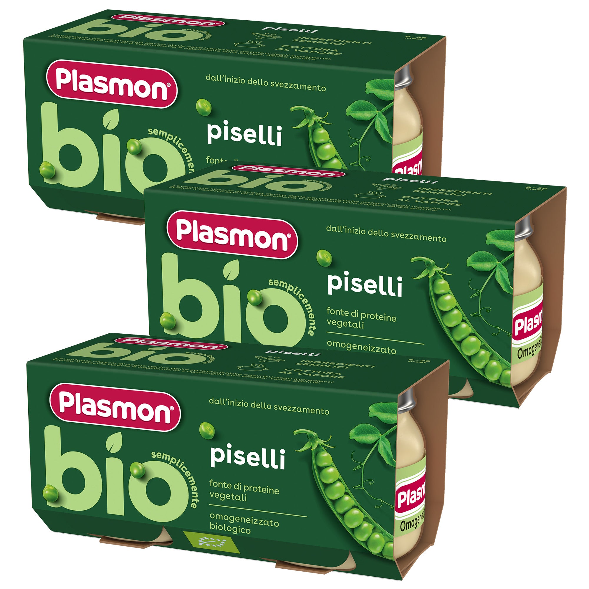 plasmon-bio-omogeneizzato-piselli-3x2x80-g image 1