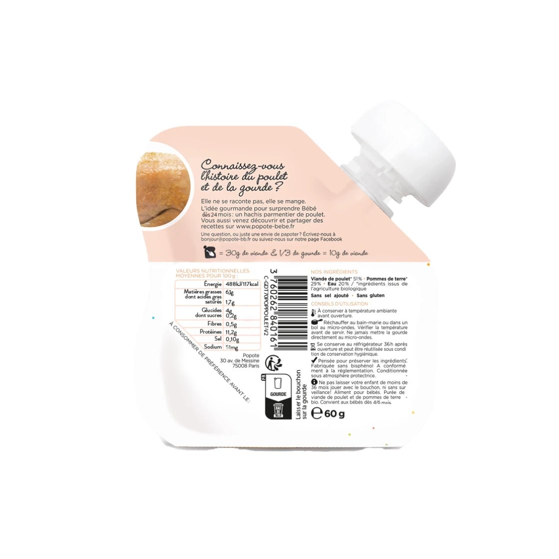 popote-le-poulet-pur-e-de-poulet-bio-pour-b-b-d-s-4-6-mois image 4