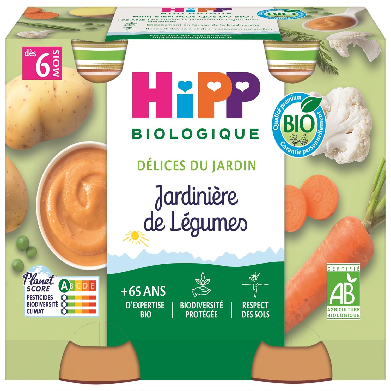 hipp-d-lices-du-jardin-3-vari-t-s-d-s-6-et-8-mois-12-x-190-g image 3