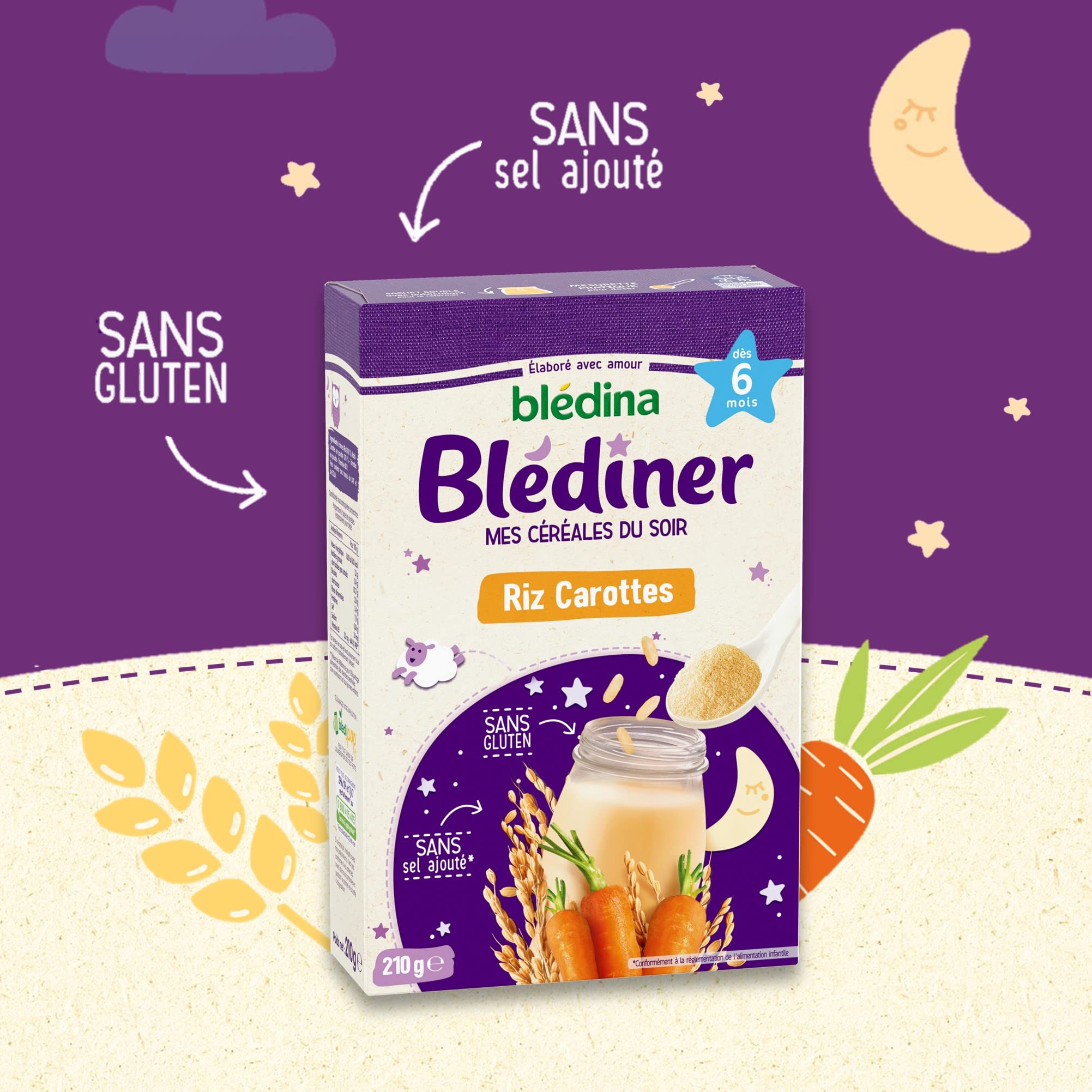 bl-dina-bl-diner-c-r-ales-repas-du-soir-riz-carottes-d-s-6-mois-7x210g image 3