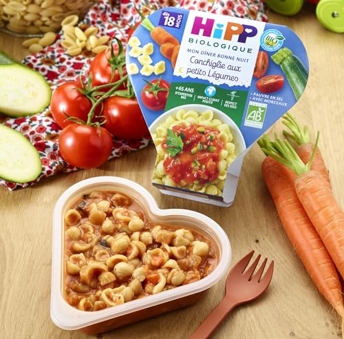 hipp-biologique-conchiglie-aux-petits-l-gumes-d-s-18-mois-6-assiettes-de-260g image 7
