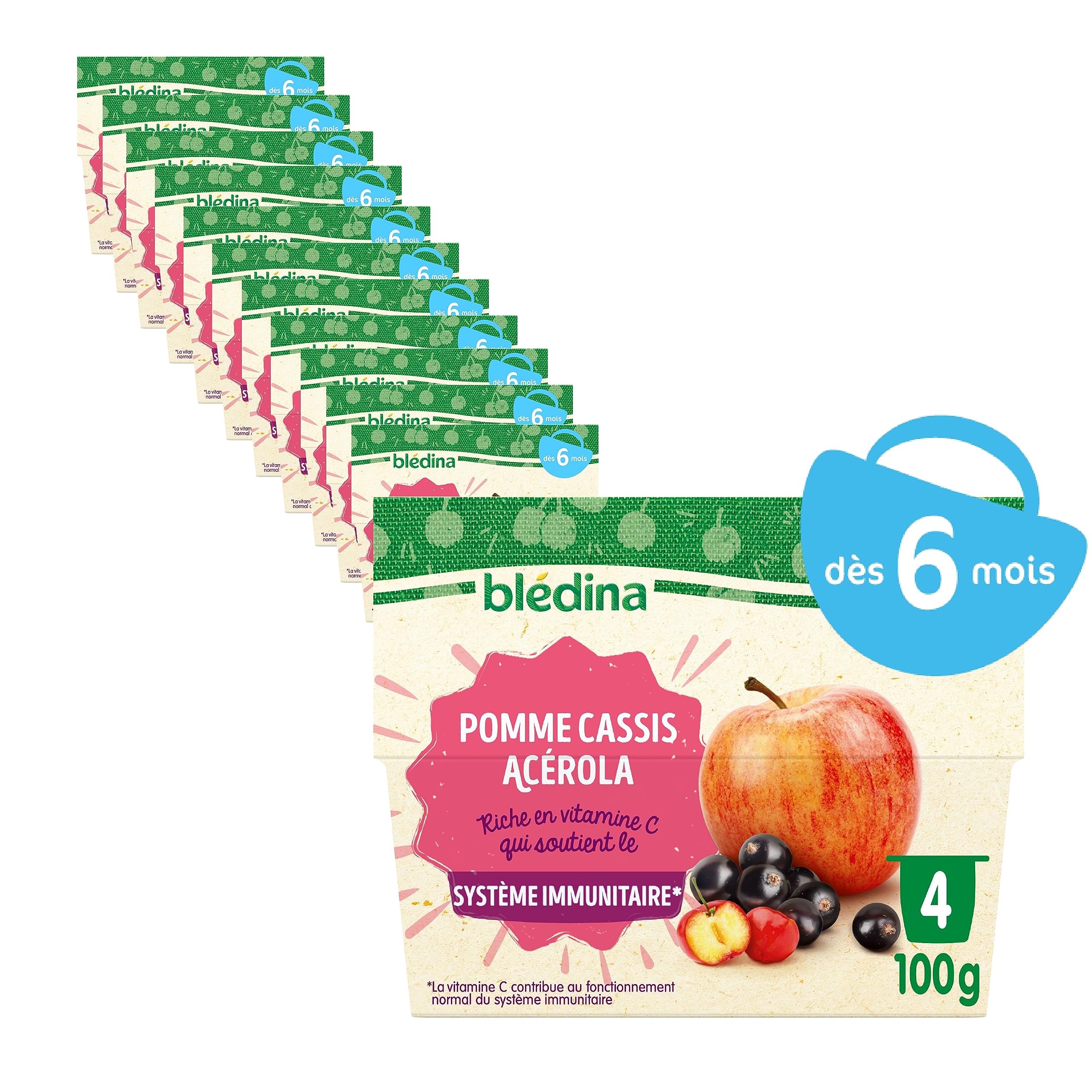 bl-dina-coupelles-de-fruits-pomme-kiwi-acerola-d-s-6-mois-48-coupelles-de-100g image 6