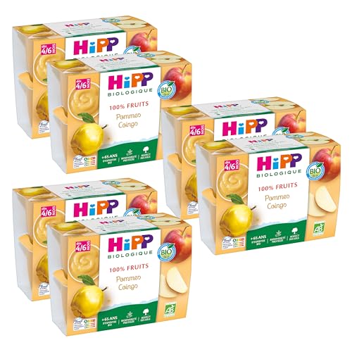 hipp-pommes-coings-bio-d-s-4-6-mois-4-coupelles-de-100-g-pack-de-6-24-coupelles image 3
