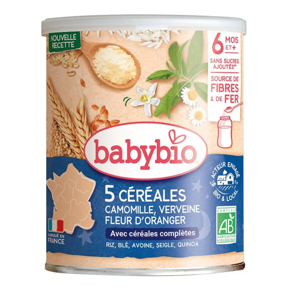 babybio-c-r-ales-bio-d-s-6-mois-verveine-fleur-d-oranger-camomille-220g image 1