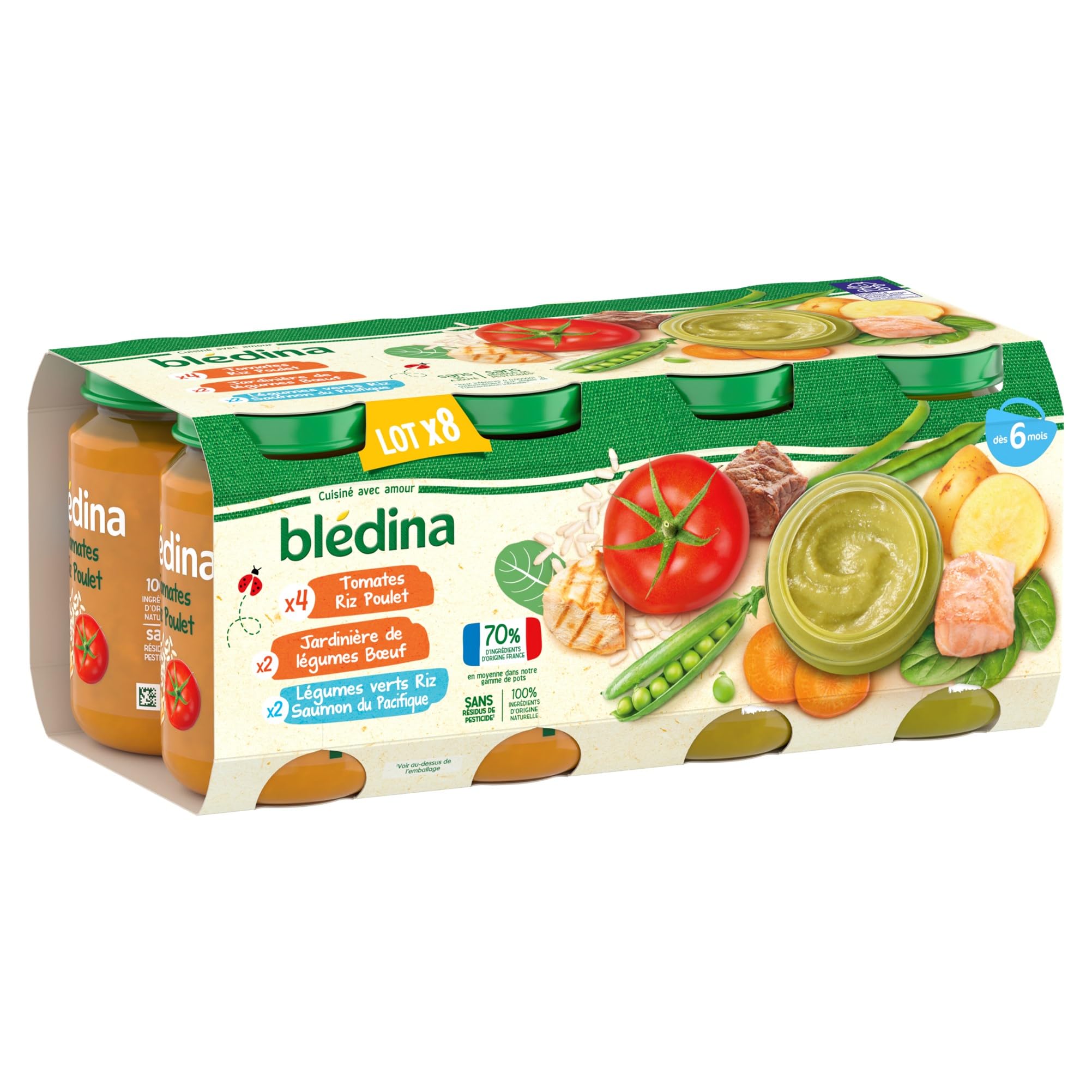 bl-dina-petits-pots-b-b-d-s-6-mois-tomates-riz-poulet-l-gumes-b-uf-l-gumes-riz-s image 3