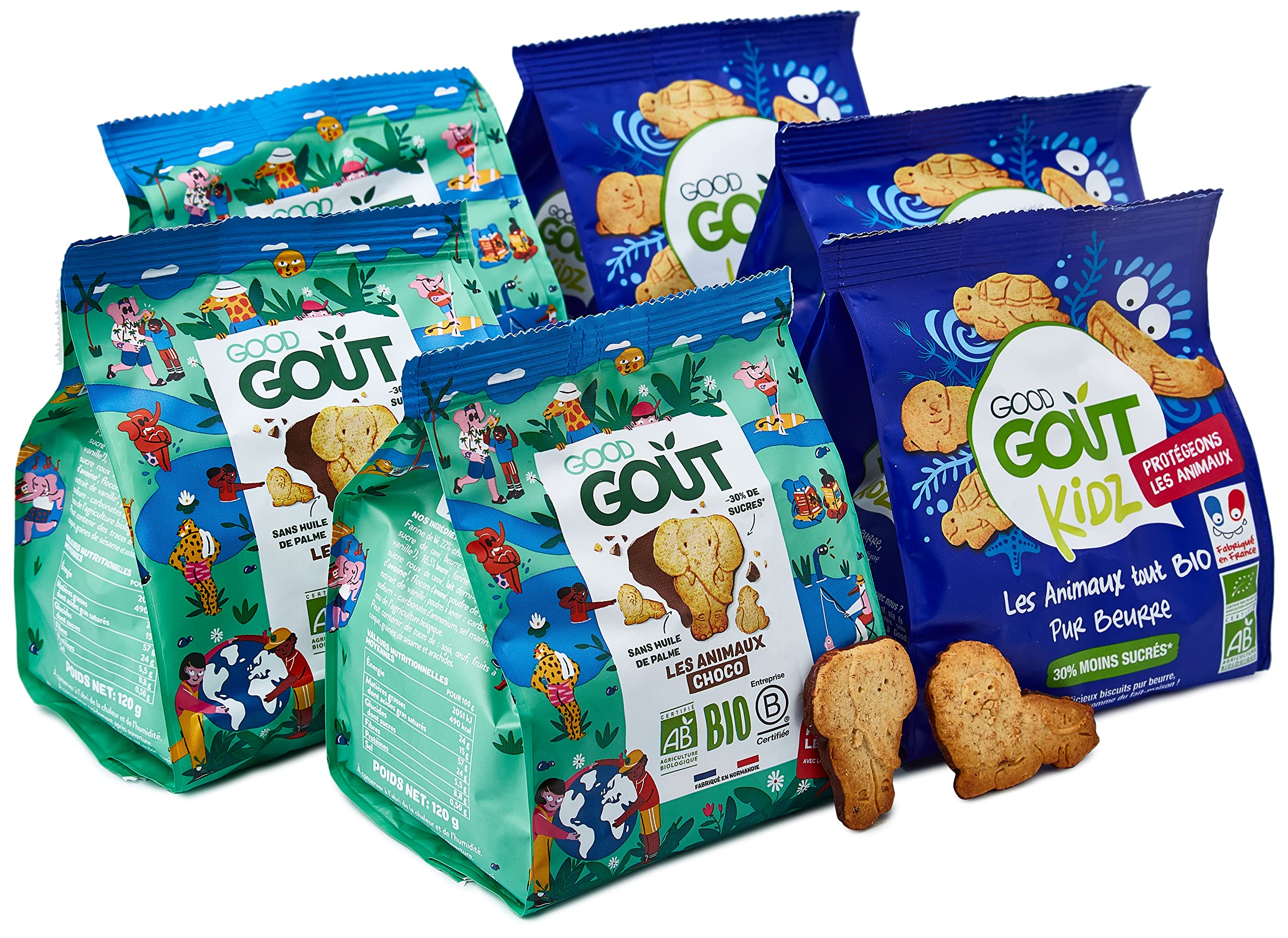 good-go-t-les-animaux-choco-bio-biscuits-b-b-au-chocolat-d-s-3-ans-sans-huile-de image 2