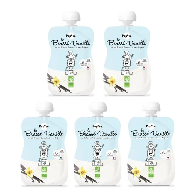 popote-pack-de-5-brass-s-vanille-produits-laitiers-bio-au-lait-de-vache-fran-ais image 1