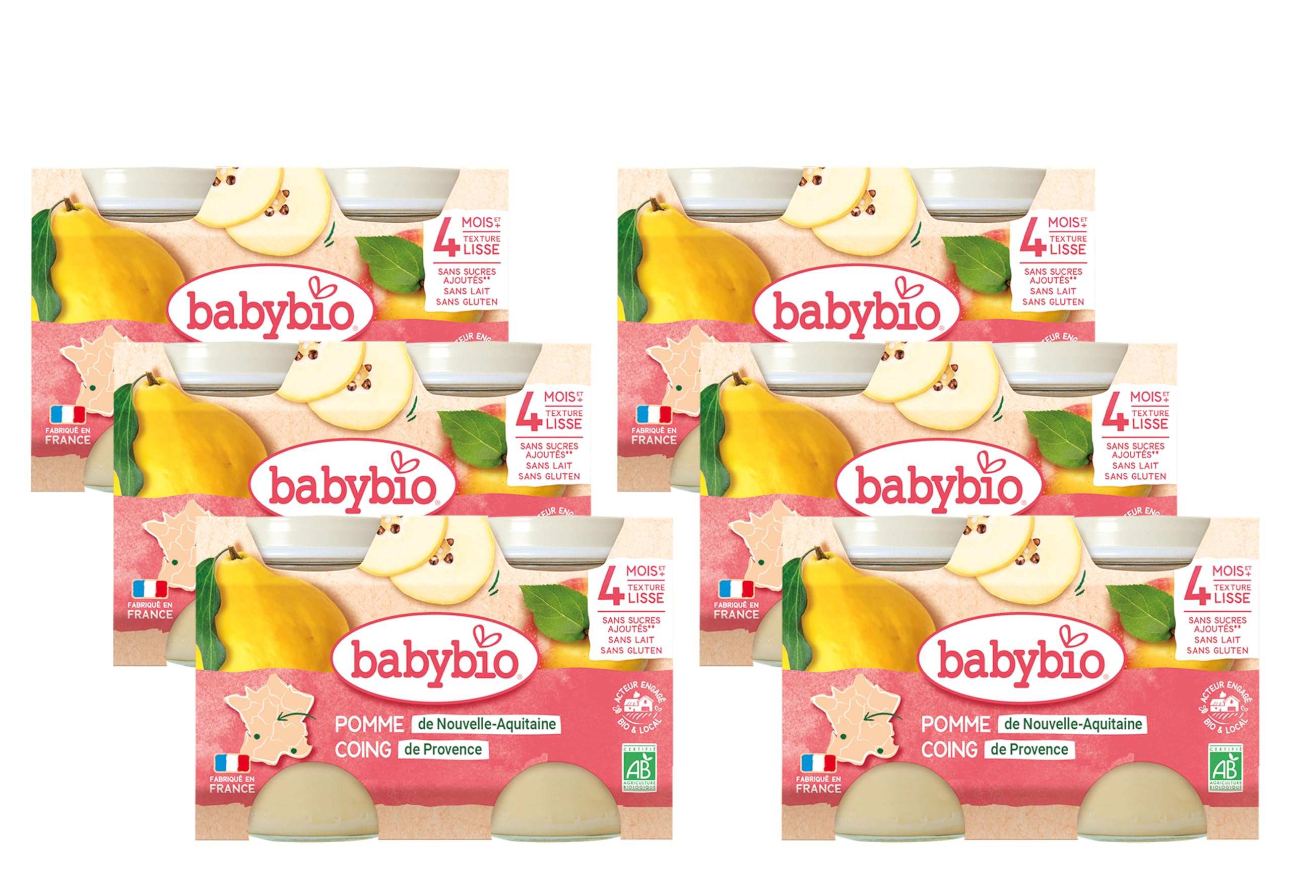 babybio-petits-pots-pomme-pruneau-dessert-compote-bio-d-s-4-mois-6-x-2-pots-de-1 image 8